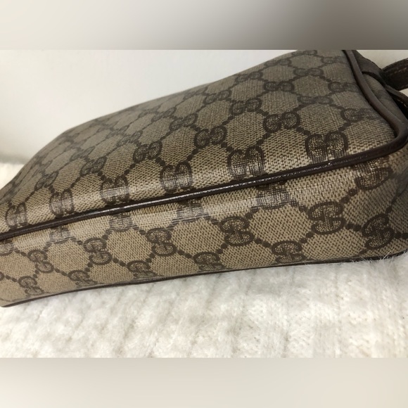 Gucci Vintage Interlocking GG Monogram Zipper Wristlet Cosmetic Pouch Clutch - Picture 9 of 15
